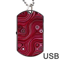 Electric Field Art Xxxviii Dog Tag Usb Flash (one Side) by okhismakingart