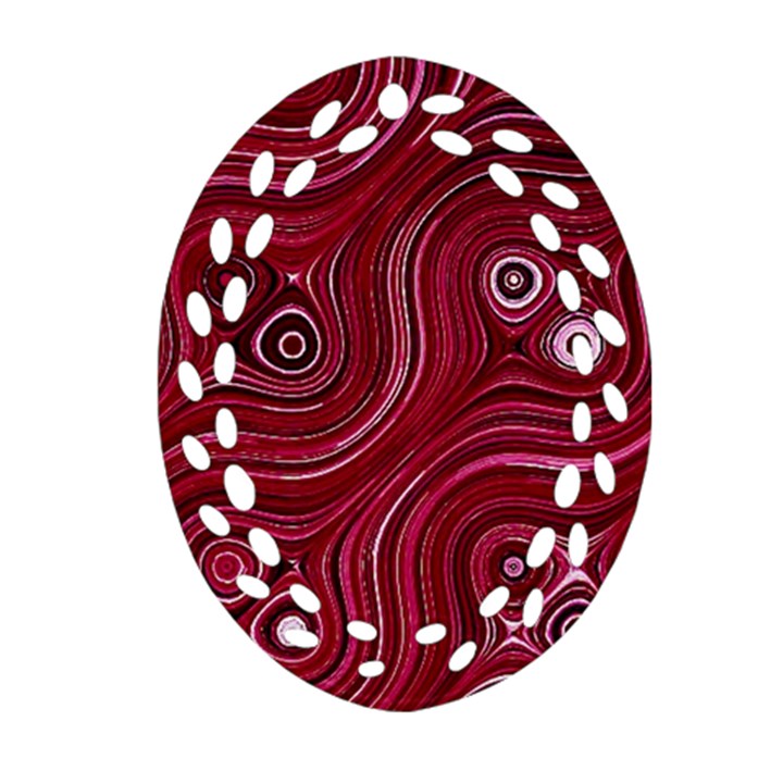 Electric Field Art XXXVIII Oval Filigree Ornament (Two Sides)