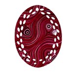 Electric Field Art XXXVIII Oval Filigree Ornament (Two Sides) Back