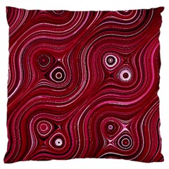 Electric Field Art Xxxviii Large Cushion Case (two Sides) by okhismakingart