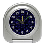 Neon Oriental Characters Print Pattern Travel Alarm Clock Front