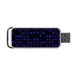 Neon Oriental Characters Print Pattern Portable Usb Flash (one Side) by dflcprintsclothing