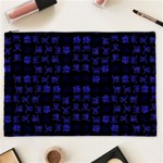 Neon Oriental Characters Print Pattern Cosmetic Bag (XXL) Front