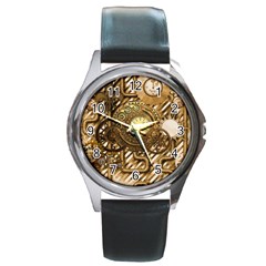 Wonderful Steampunk Design, Awesome Clockwork Round Metal Watch by FantasyWorld7