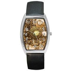 Wonderful Steampunk Design, Awesome Clockwork Barrel Style Metal Watch by FantasyWorld7