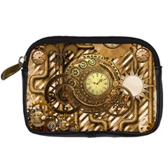 Wonderful Steampunk Design, Awesome Clockwork Digital Camera Leather Case by FantasyWorld7