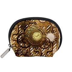 Wonderful Steampunk Design, Awesome Clockwork Accessory Pouch (small) by FantasyWorld7