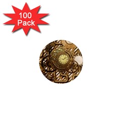 Wonderful Steampunk Design, Awesome Clockwork 1  Mini Magnets (100 Pack)  by FantasyWorld7