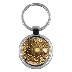 Wonderful Steampunk Design, Awesome Clockwork Key Chains (round)  by FantasyWorld7