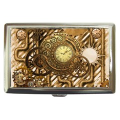 Wonderful Steampunk Design, Awesome Clockwork Cigarette Money Case by FantasyWorld7