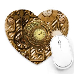 Wonderful Steampunk Design, Awesome Clockwork Heart Mousepads by FantasyWorld7