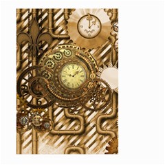 Wonderful Steampunk Design, Awesome Clockwork Large Garden Flag (two Sides) by FantasyWorld7