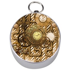 Wonderful Steampunk Design, Awesome Clockwork Silver Compasses by FantasyWorld7