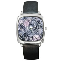 Garden Of The Phoenix Granite Square Metal Watch by Riverwoman