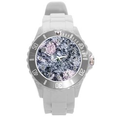 Garden Of The Phoenix Granite Round Plastic Sport Watch (l) by Riverwoman