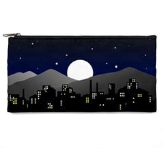 City At Night Pencil Cases by Pakrebo