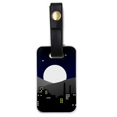 City At Night Luggage Tags (one Side)  by Pakrebo