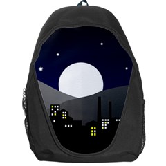 City At Night Backpack Bag by Pakrebo