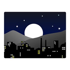 City At Night Double Sided Flano Blanket (mini)  by Pakrebo