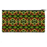 Pattern Red Green Yellow Black Pencil Cases Back