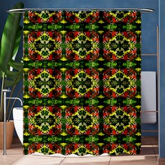 Pattern Red Green Yellow Black Shower Curtain 60  X 72  (medium)  by Pakrebo