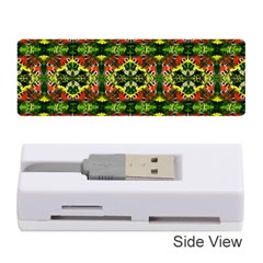 Pattern Red Green Yellow Black Memory Card Reader (stick) by Pakrebo