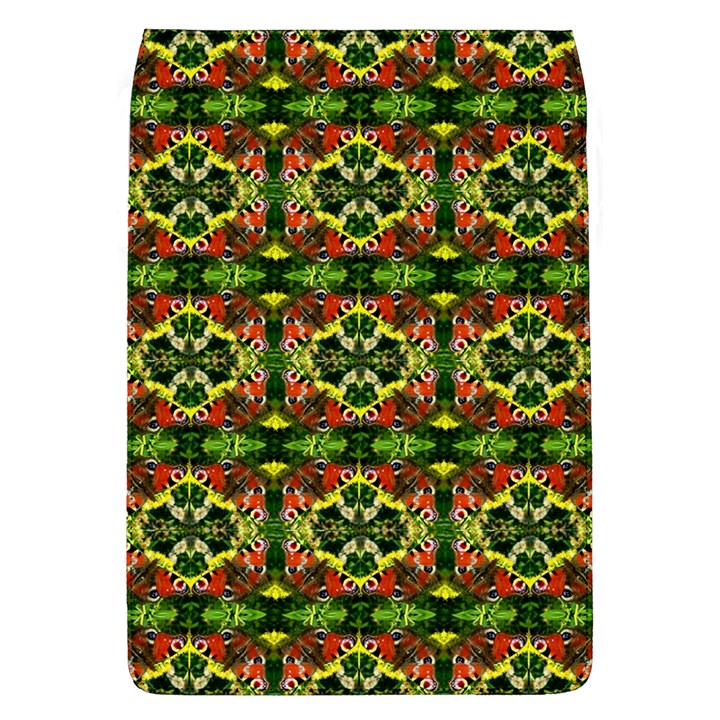 Pattern Red Green Yellow Black Removable Flap Cover (L)