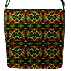 Pattern Red Green Yellow Black Flap Closure Messenger Bag (s) by Pakrebo