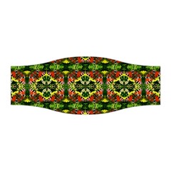 Pattern Red Green Yellow Black Stretchable Headband by Pakrebo