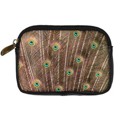 Peacock Feather Bird Exhibition Digital Camera Leather Case by Pakrebo