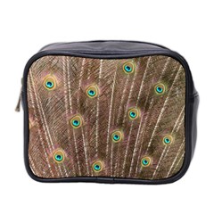 Peacock Feather Bird Exhibition Mini Toiletries Bag (two Sides) by Pakrebo