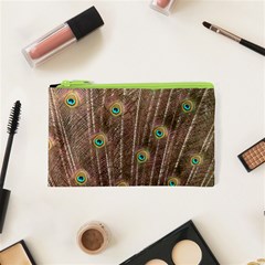 Peacock Feather Bird Exhibition Cosmetic Bag (xs) by Pakrebo