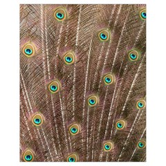 Peacock Feather Bird Exhibition Drawstring Bag (small) by Pakrebo