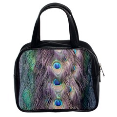 Peacock Bird Pattern Classic Handbag (two Sides) by Pakrebo