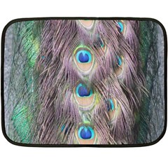 Peacock Bird Pattern Double Sided Fleece Blanket (mini)  by Pakrebo