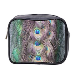 Peacock Bird Pattern Mini Toiletries Bag (two Sides) by Pakrebo