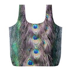 Peacock Bird Pattern Full Print Recycle Bag (l) by Pakrebo