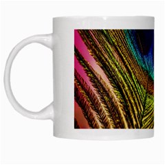 Peacock Feather Colorful Peacock White Mugs