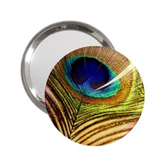 Peacock Feather Colorful Peacock 2.25  Handbag Mirrors