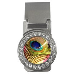 Peacock Feather Colorful Peacock Money Clips (CZ) 