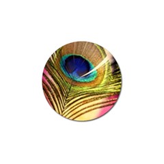 Peacock Feather Colorful Peacock Golf Ball Marker by Pakrebo