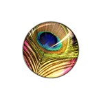 Peacock Feather Colorful Peacock Hat Clip Ball Marker Front