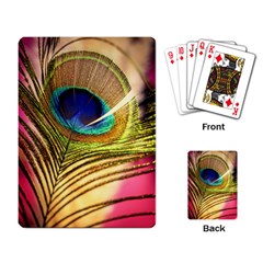 Peacock Feather Colorful Peacock Playing Cards Single Design