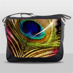 Peacock Feather Colorful Peacock Messenger Bag