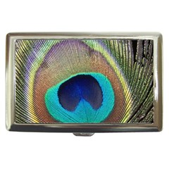 Peacock Feather Close Up Macro Cigarette Money Case