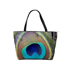 Peacock Feather Close Up Macro Classic Shoulder Handbag