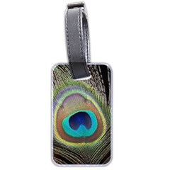 Peacock Feather Close Up Macro Luggage Tags (Two Sides)