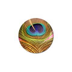 Peacock Feather Bird Colorful Golf Ball Marker by Pakrebo