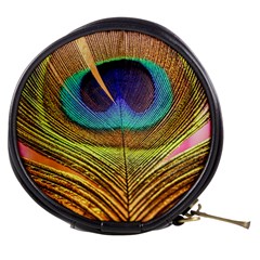 Peacock Feather Bird Colorful Mini Makeup Bag by Pakrebo