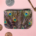 Pen Peacock Wheel Plumage Colorful Mini Coin Purse Back